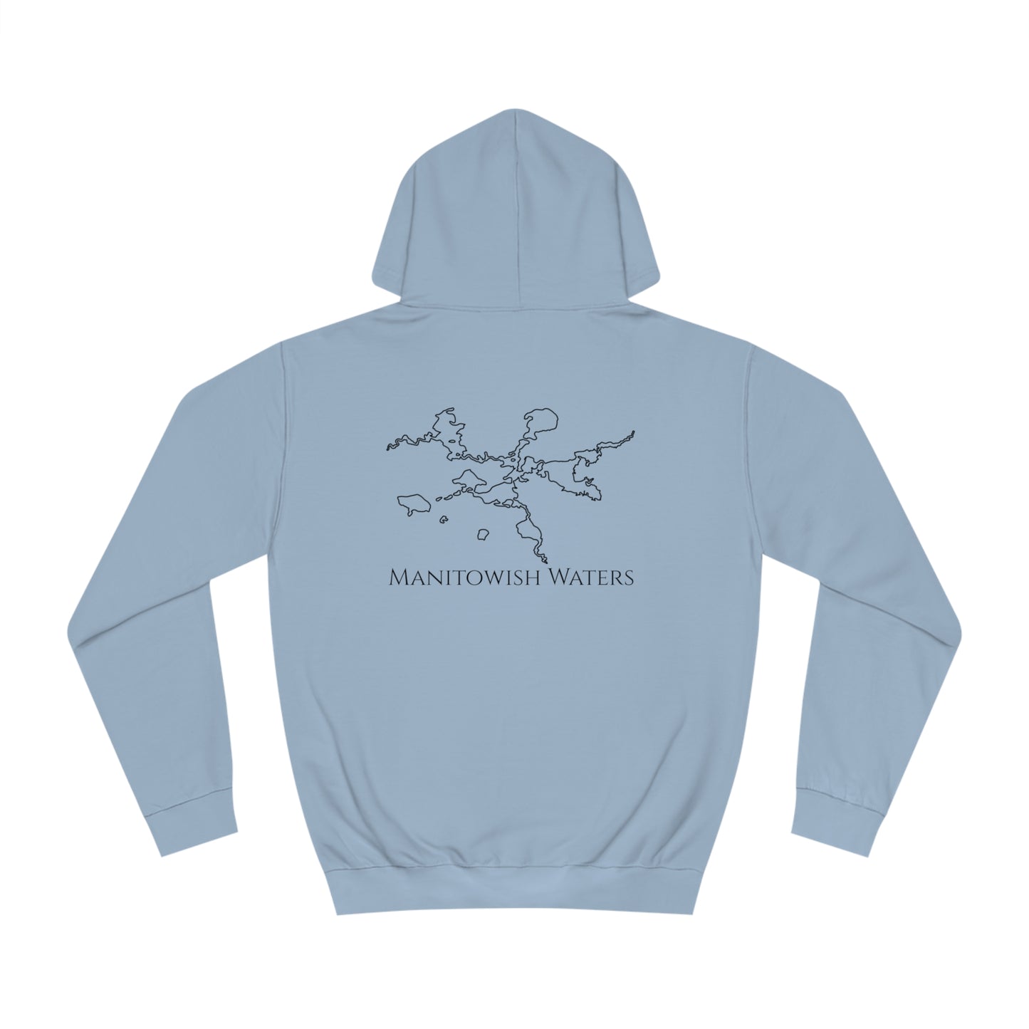 Manitowish Waters Surfing Sketch Patch - Unisex Hoodie Medium Weight
