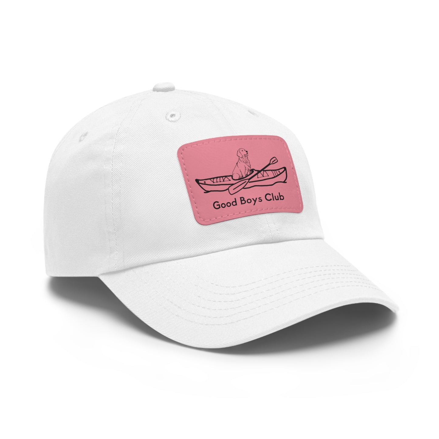 Good Boys Club Golden Retriever Kayak Dog - Hat with Leather Patch