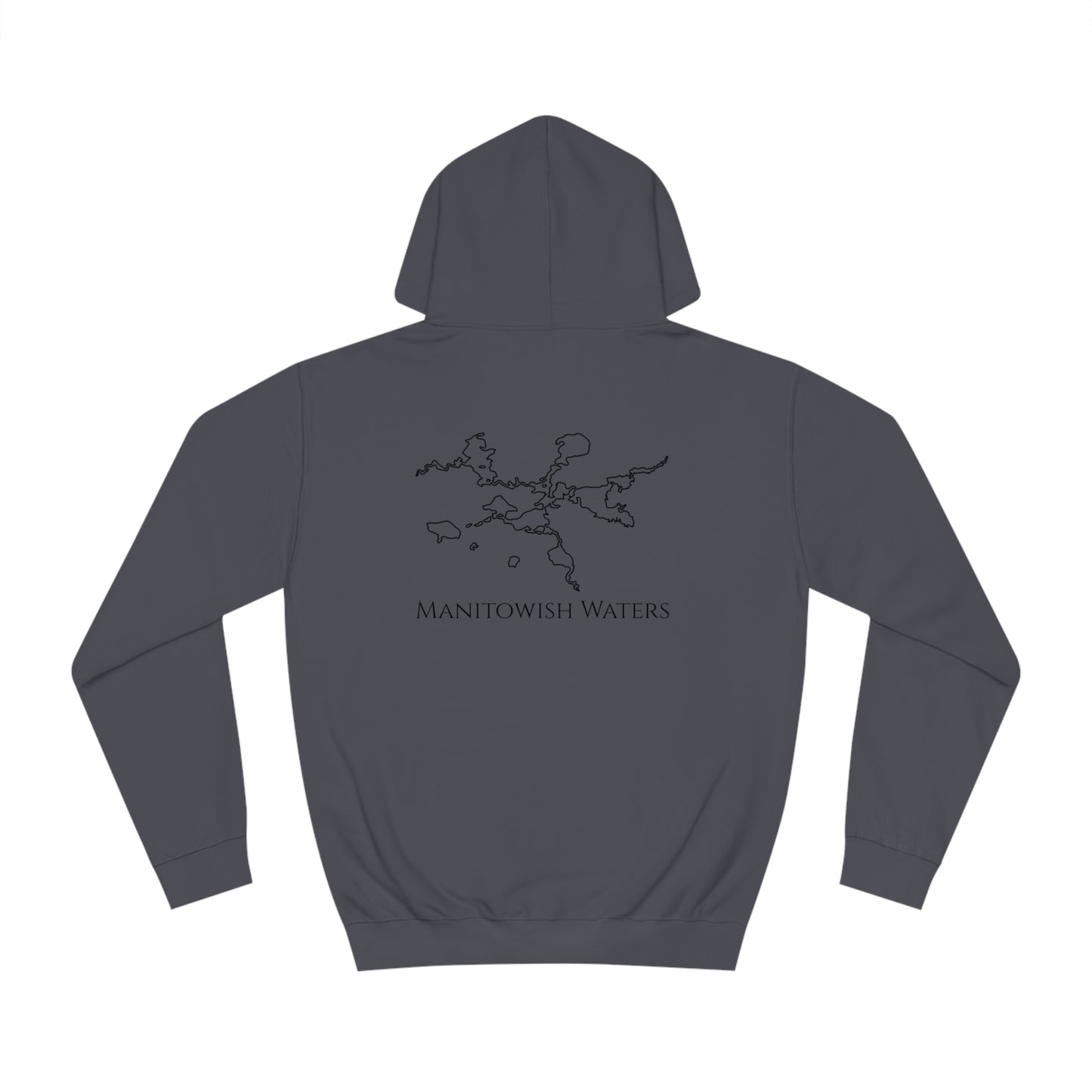 Manitowish Waters Trolling Motor Fishing Patch - Unisex Hoodie Medium Weight