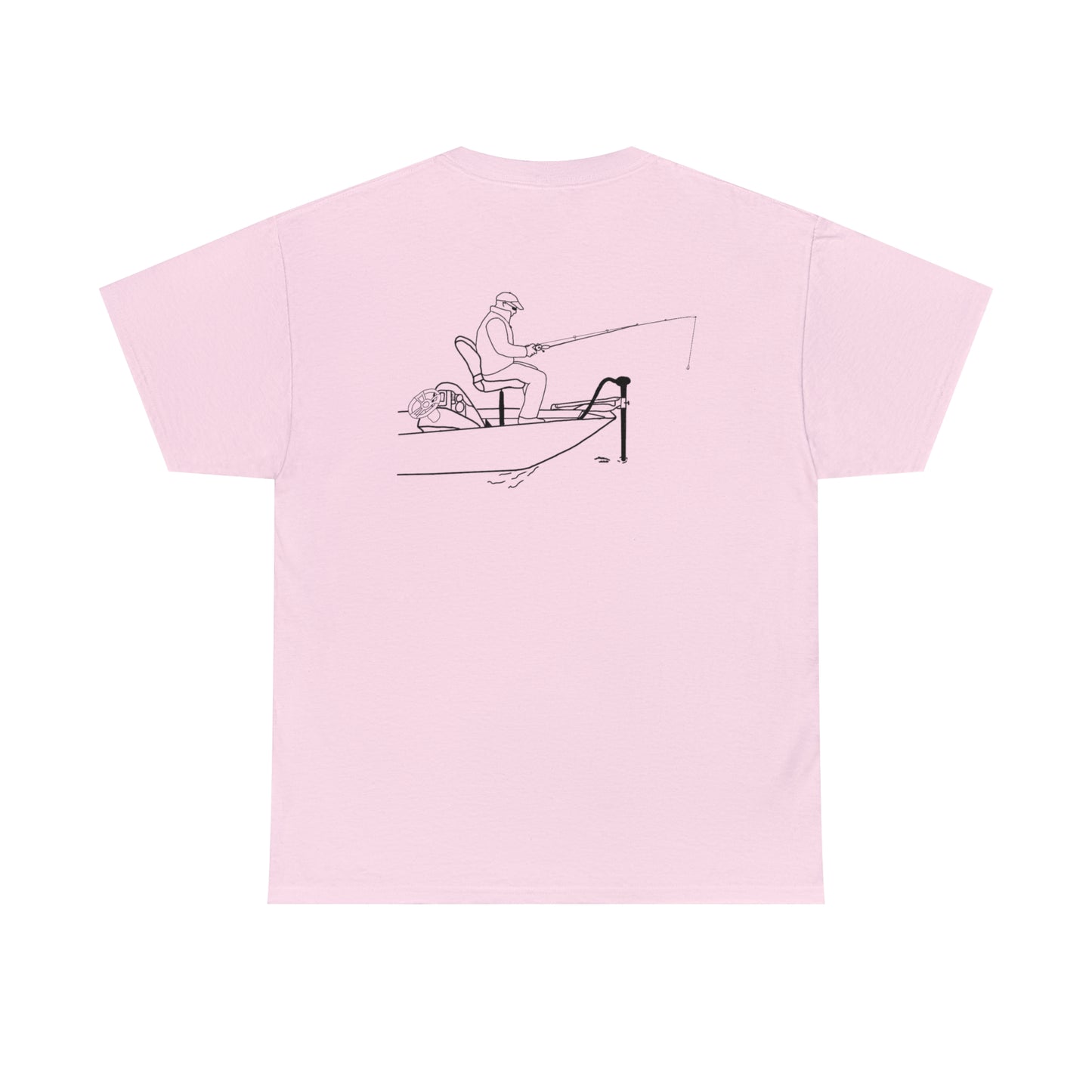 Okauchee Lake, Trolling Motor Fishing - Unisex Heavy Tee Shirt
