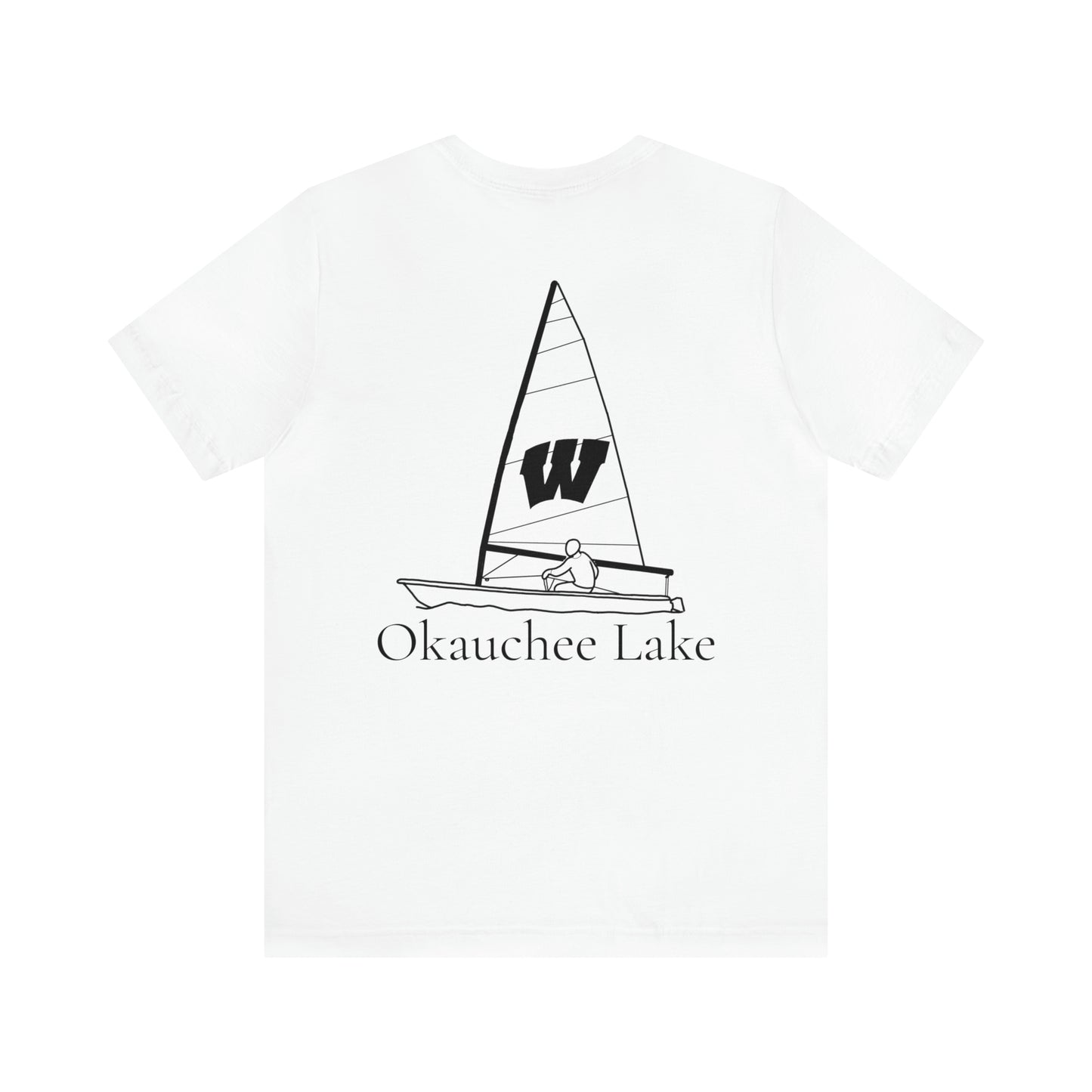 Wisconsin Sailing - Okauchee Lake Unisex Lightweight Short Sleeve Tee
