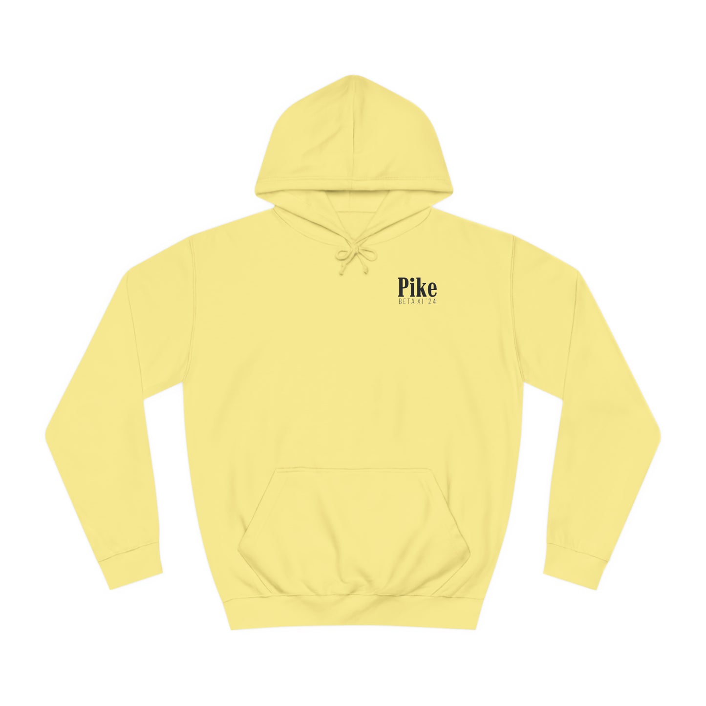 Pike Final Mockup Navy Unisex Hoodie Medium Weight (brown and navy yellow)
