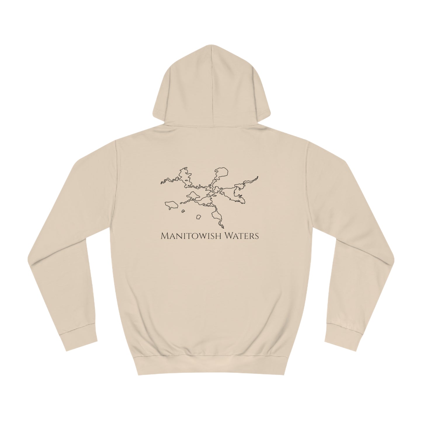 Manitowish Waters Trolling Motor Fishing Patch - Unisex Hoodie Medium Weight
