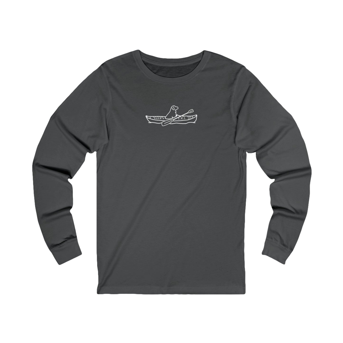 Kayak Dog - Lab Plain - Unisex Long Sleeve Tee (Cotton)