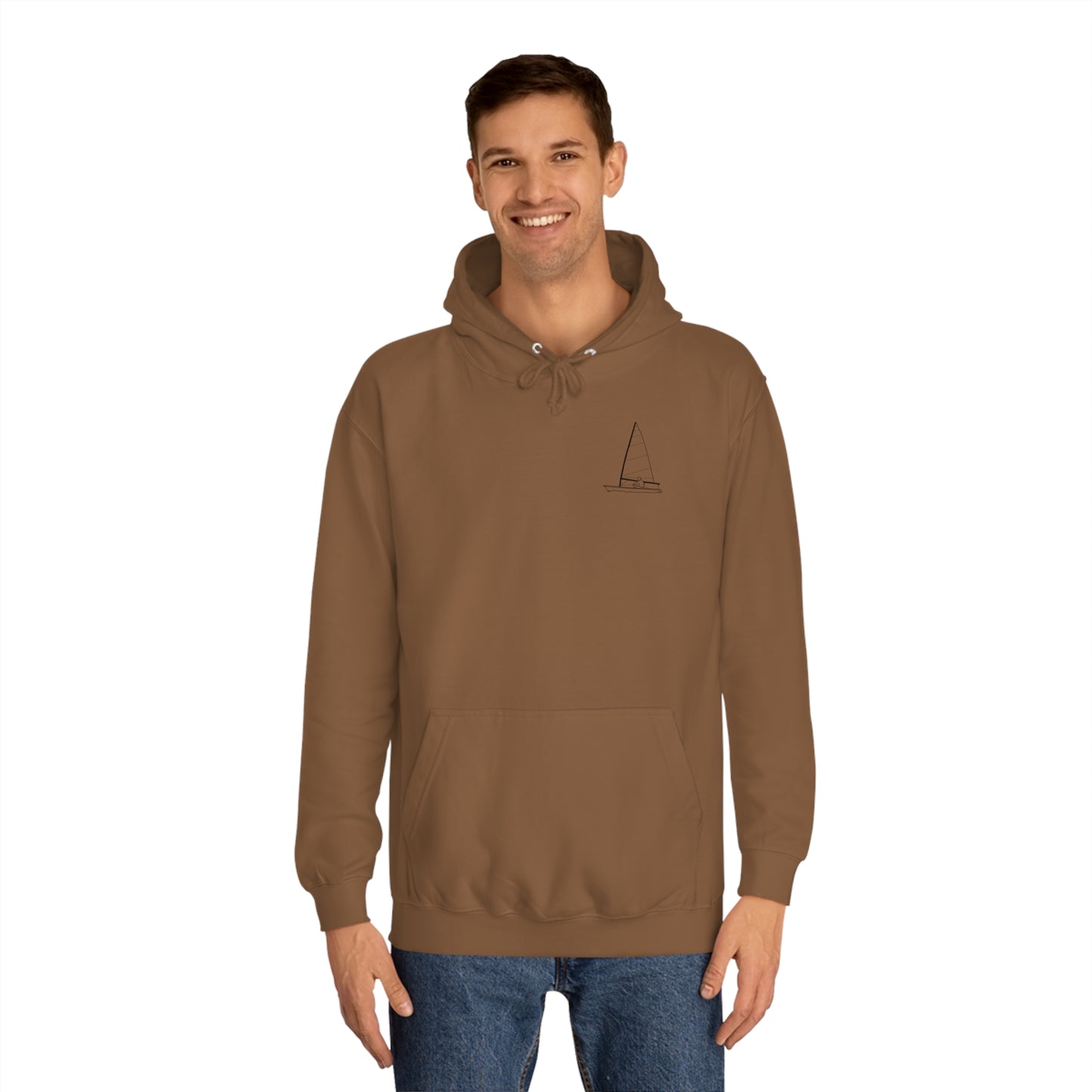 Manitowish Waters Sailboat Patch - Unisex Hoodie Medium Weight
