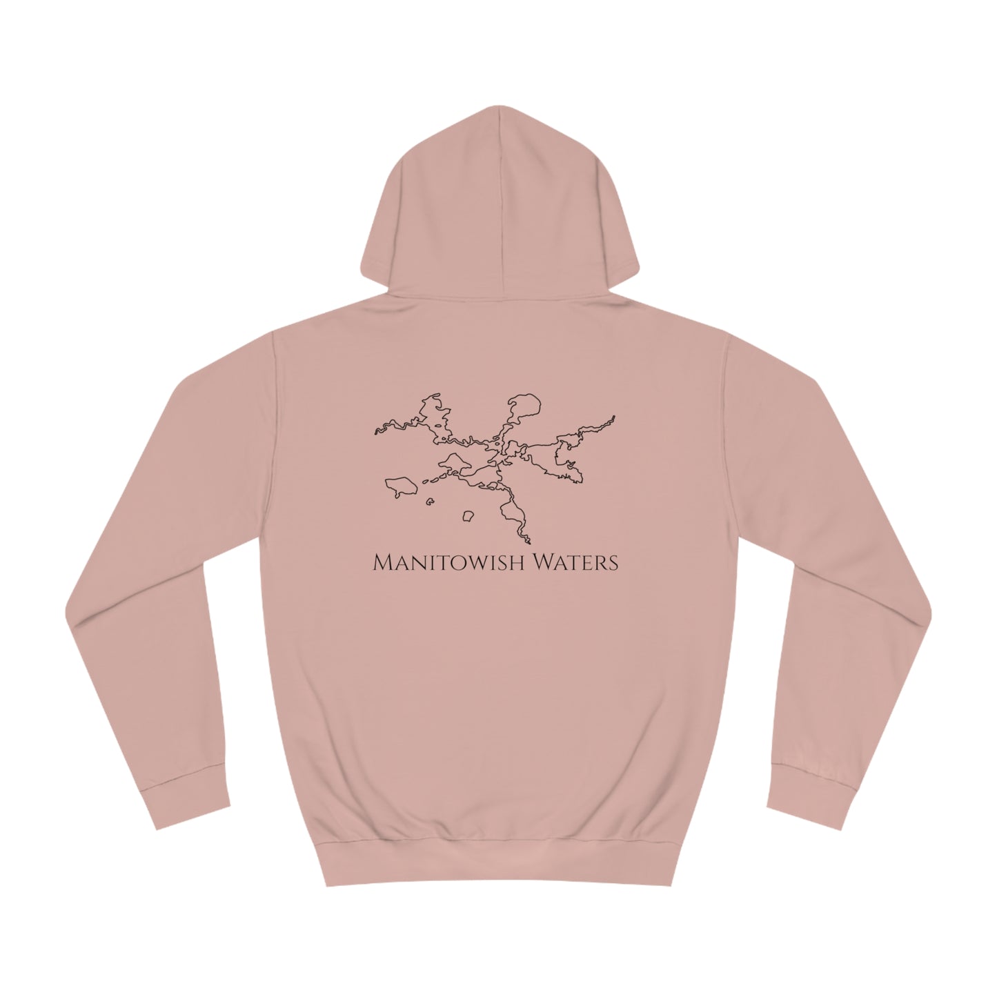 Manitowish Waters Pontoon Boat Family Front Patch - Unisex Hoodie Medium Weight