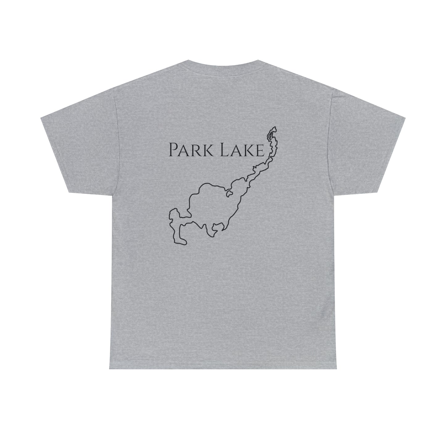 Paddle Board Girl - Park Lake Unisex Heavy Tee Shirt