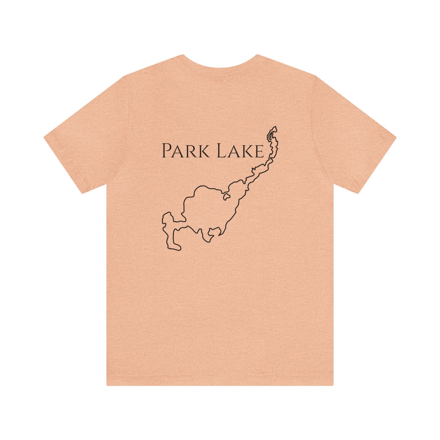 Kayak Man - Park Lake Unisex Lightweight Short Sleeve Tee
