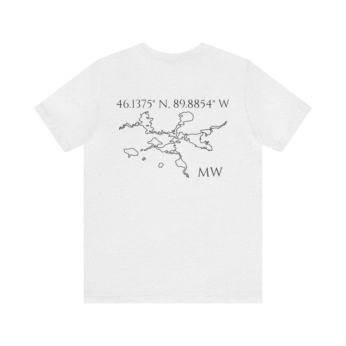 Sailing Patch - Manitowish Waters Unisex Lightweight Short Sleeve Tee