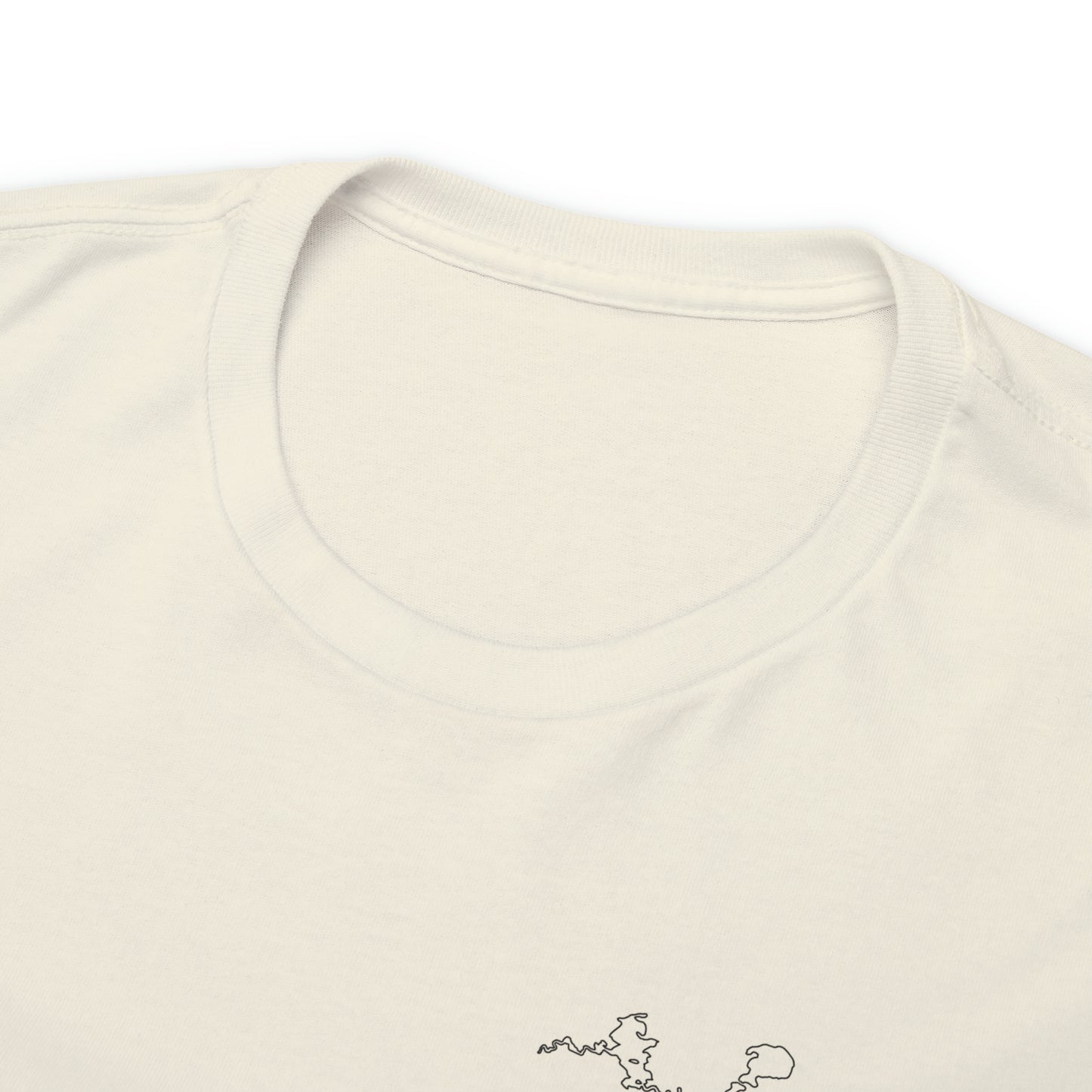 Manitowish Waters Fishing Off Dock - Unisex Heavyweight Short Sleeve Tee