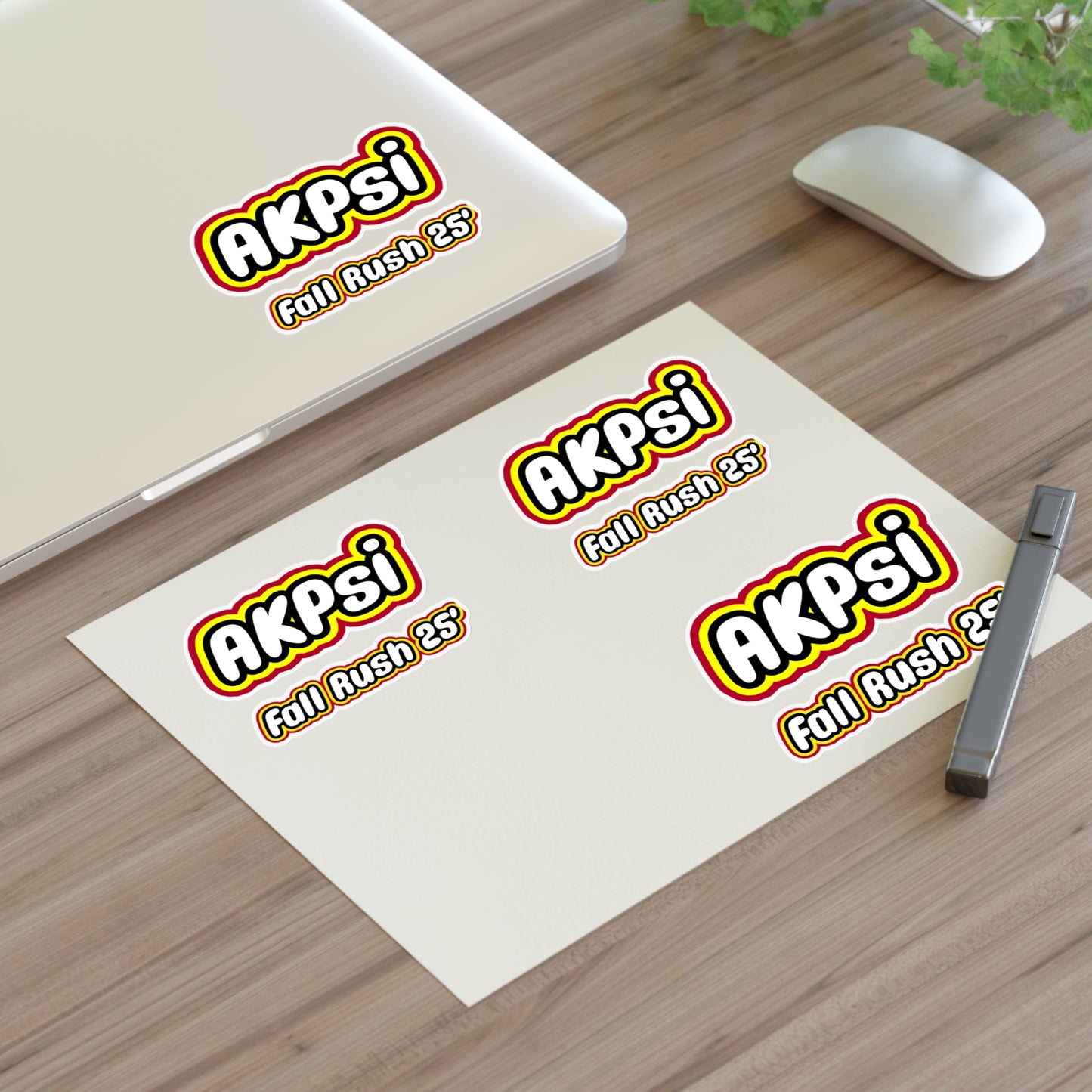 AKPsi Fall Rush Sticker Sheets | Fun & Vibrant Stickers for Campus Events, Party Favors, Scrapbooking, Decor