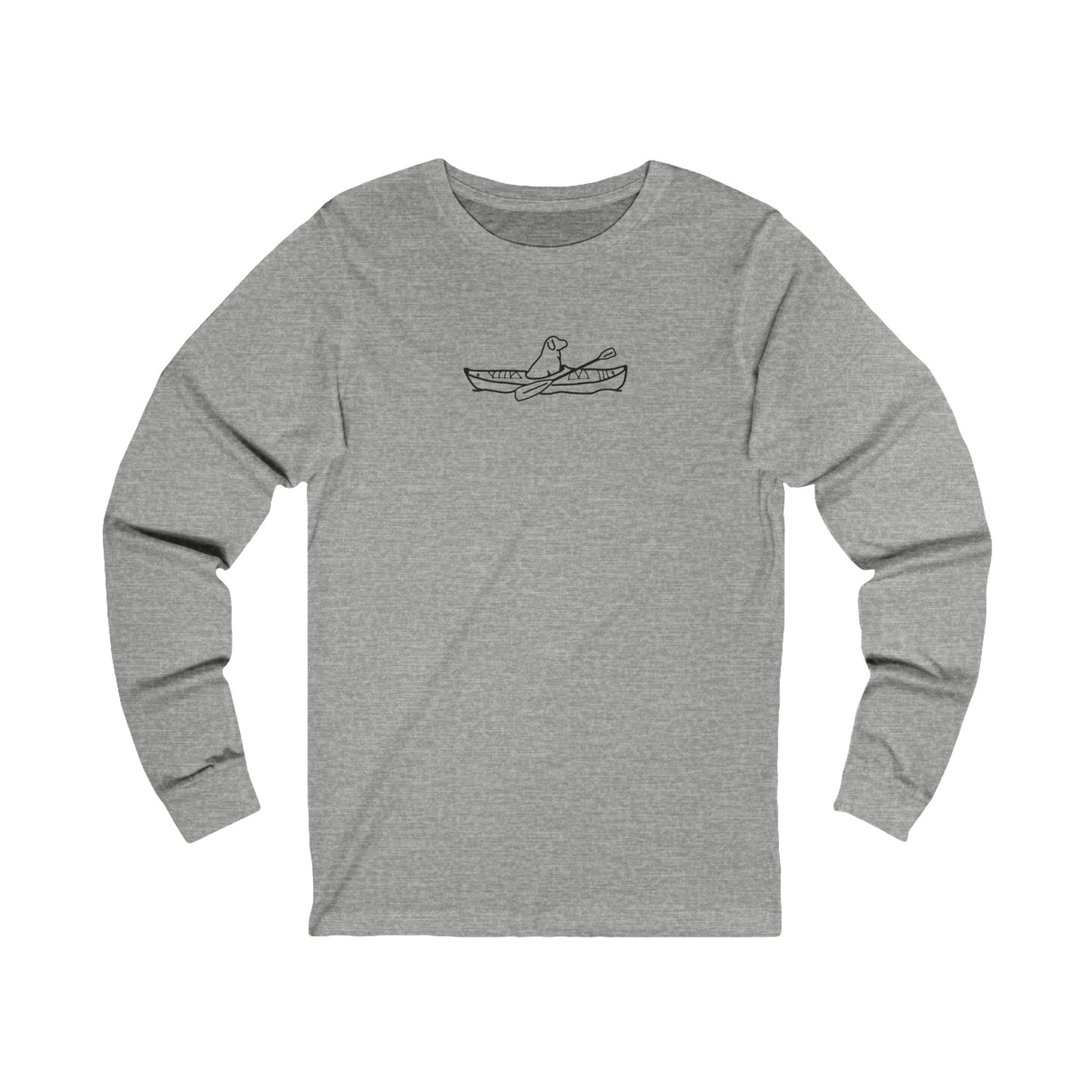 Kayak Dog - Lab Plain - Unisex Long Sleeve Tee (Cotton)