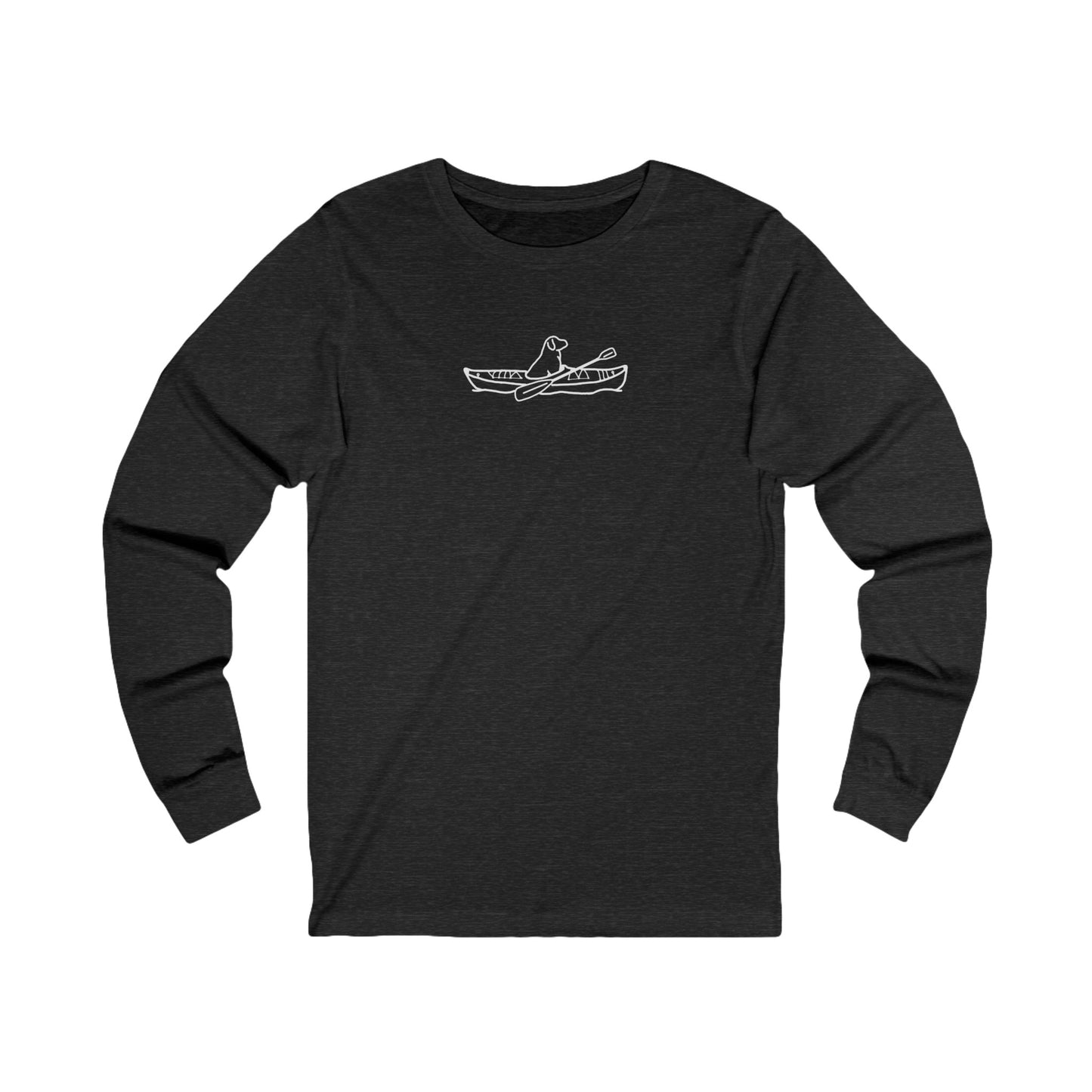 Kayak Dog - Lab Plain - Unisex Long Sleeve Tee (Cotton)