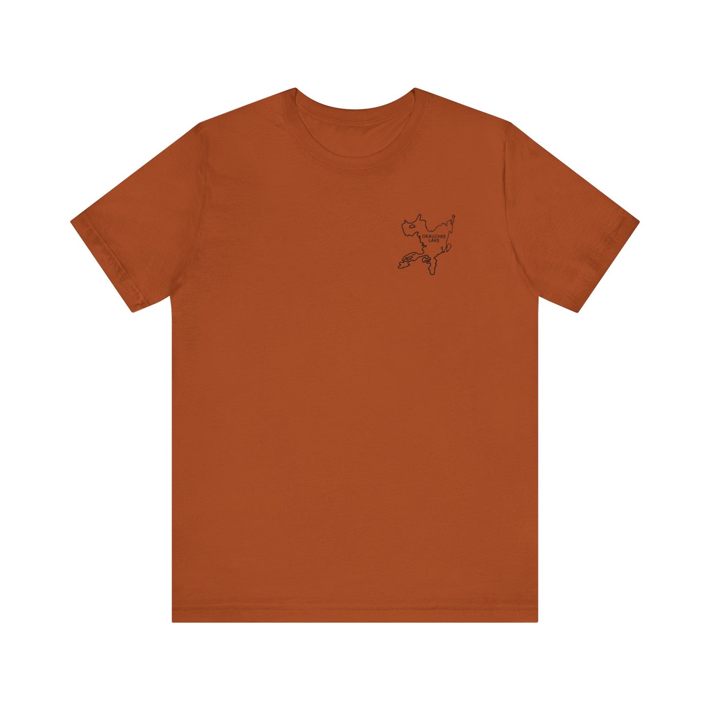 Bow fishing and Okauchee Lake Model - Unisex Lightweight Short Sleeve Tee