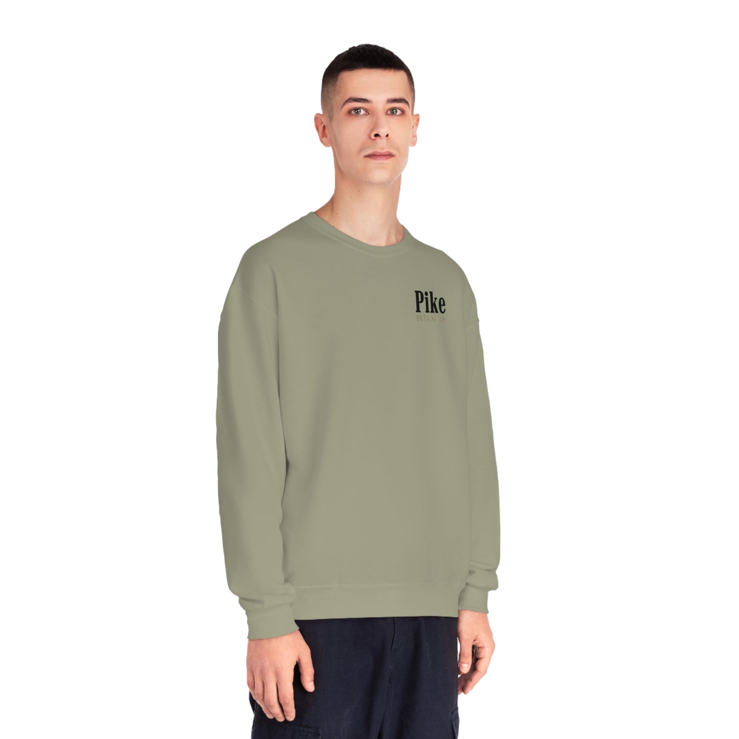 Pike Mockup 1 Crewneck Sweatshirt budwiser red
