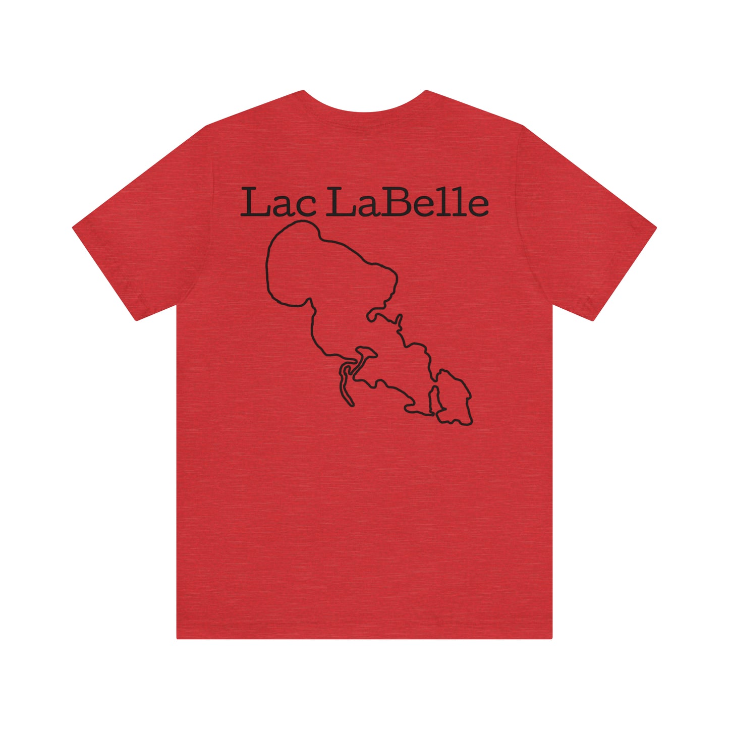 Lac LaBelle, Kayak Dog - Unisex Lightweight Short Sleeve Tee