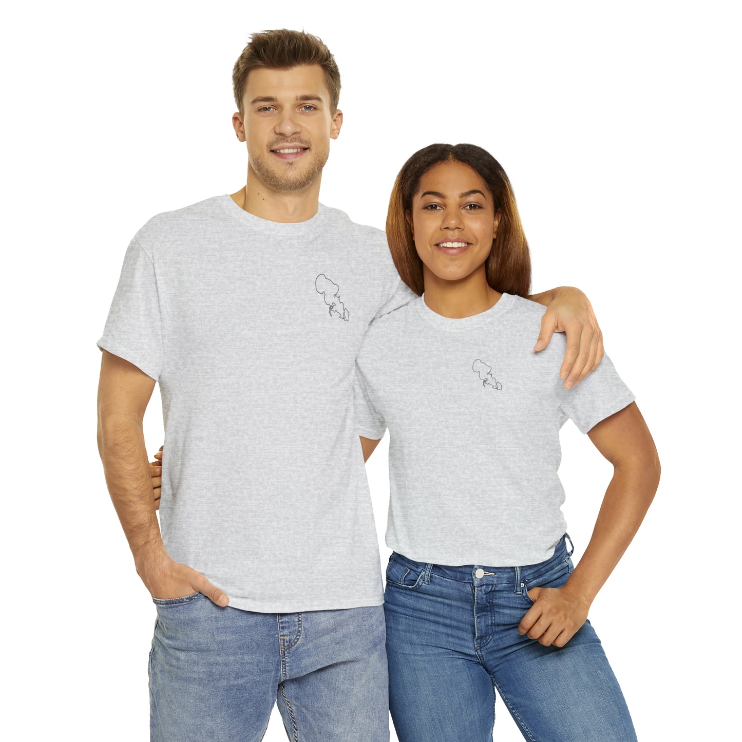 Trolling Motor Fishing - Lac LaBelle Unisex Heavy Tee Shirt