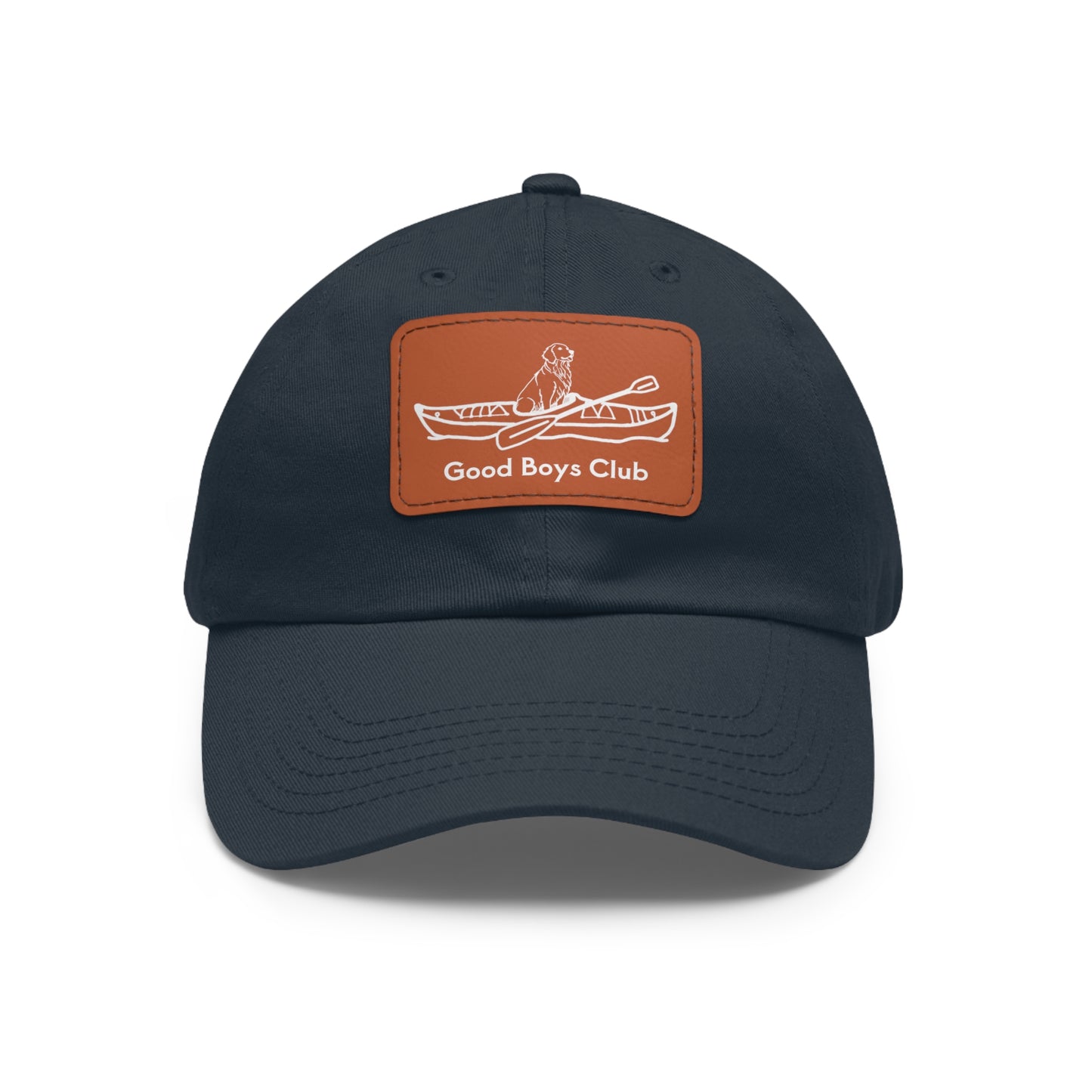 Good Boys Club Golden Retriever Kayak Dog - Hat with Leather Patch