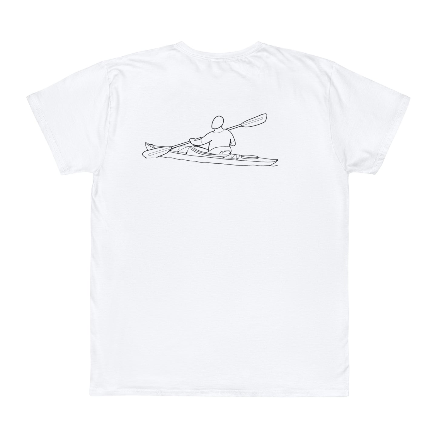 Okauchee Lake, kayak back - Unisex Lightweight short sleeve