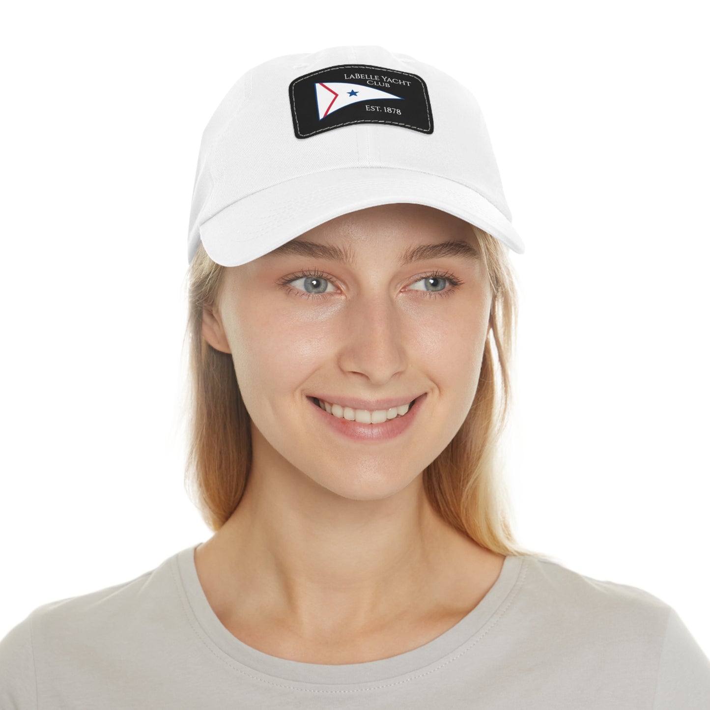 LaBelle Yacht Club Embroidered Hat with Leather Patch