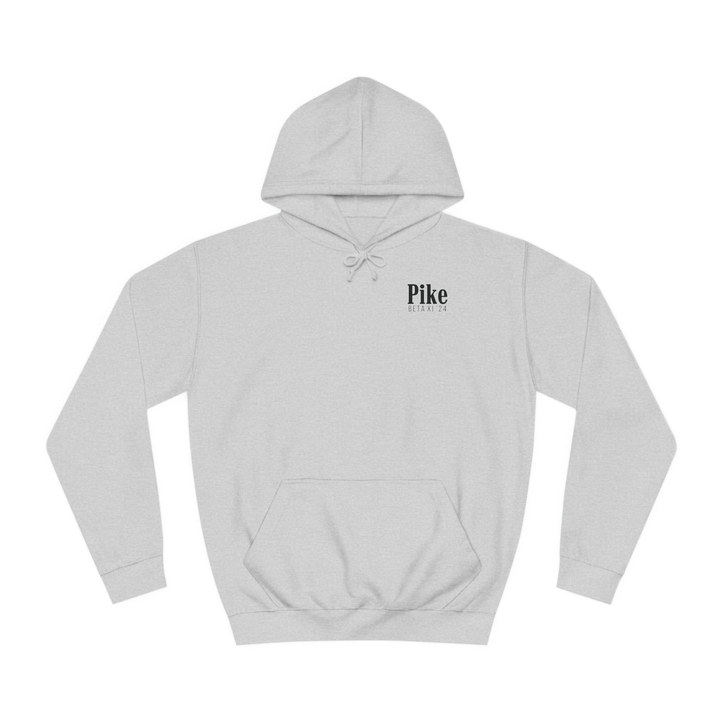 Pike Final Mockup Navy Unisex Hoodie Medium Weight (brown and navy yellow)