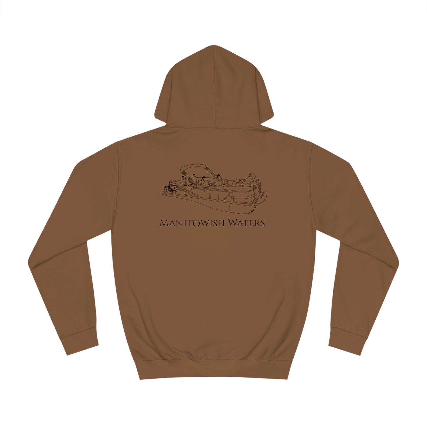 Manitowish Waters Pontoon Boat Family With Dogs - Unisex Hoodie Medium Weight