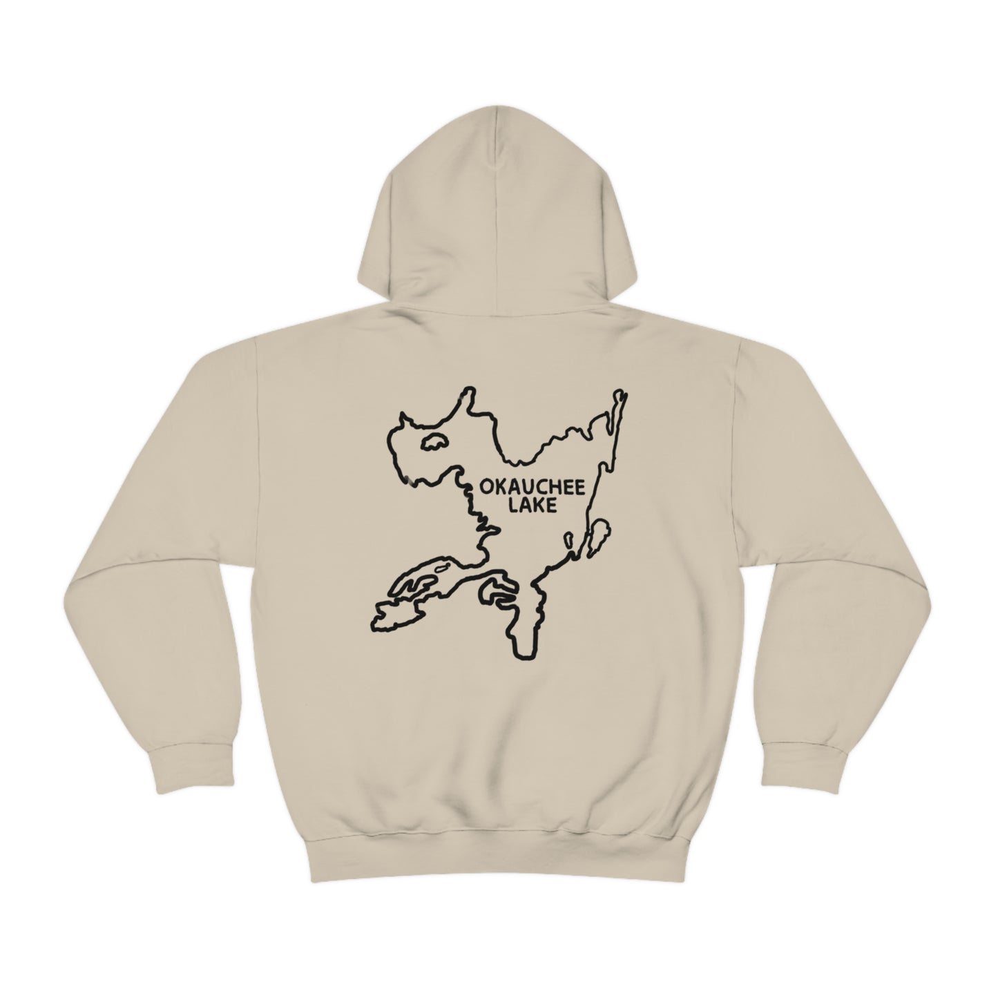 Okauchee Lake, Falling Off Standup Jetski - Unisex Heavy Blend Hooded Sweatshirt