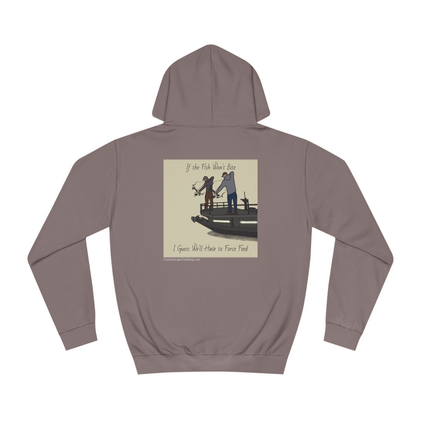 Bow fishing on Okauchee Lake - Medium Weight Hoodie