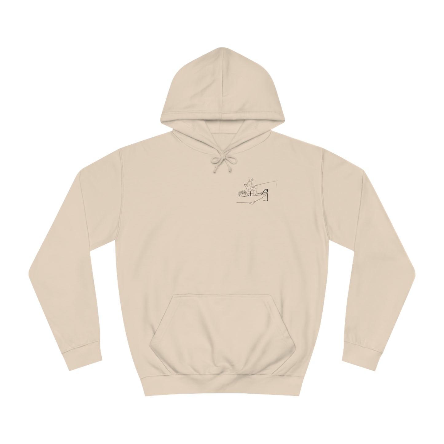 Trolling Motor Fishing Patch - Lac LaBelle Unisex Hoodie Medium Weight
