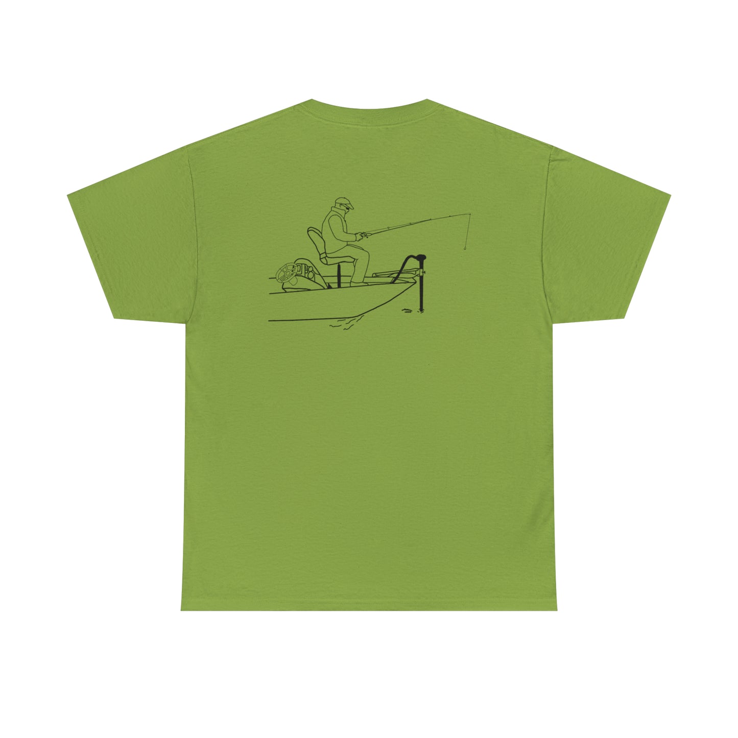 Okauchee Lake, Trolling Motor Fishing - Unisex Heavy Tee Shirt