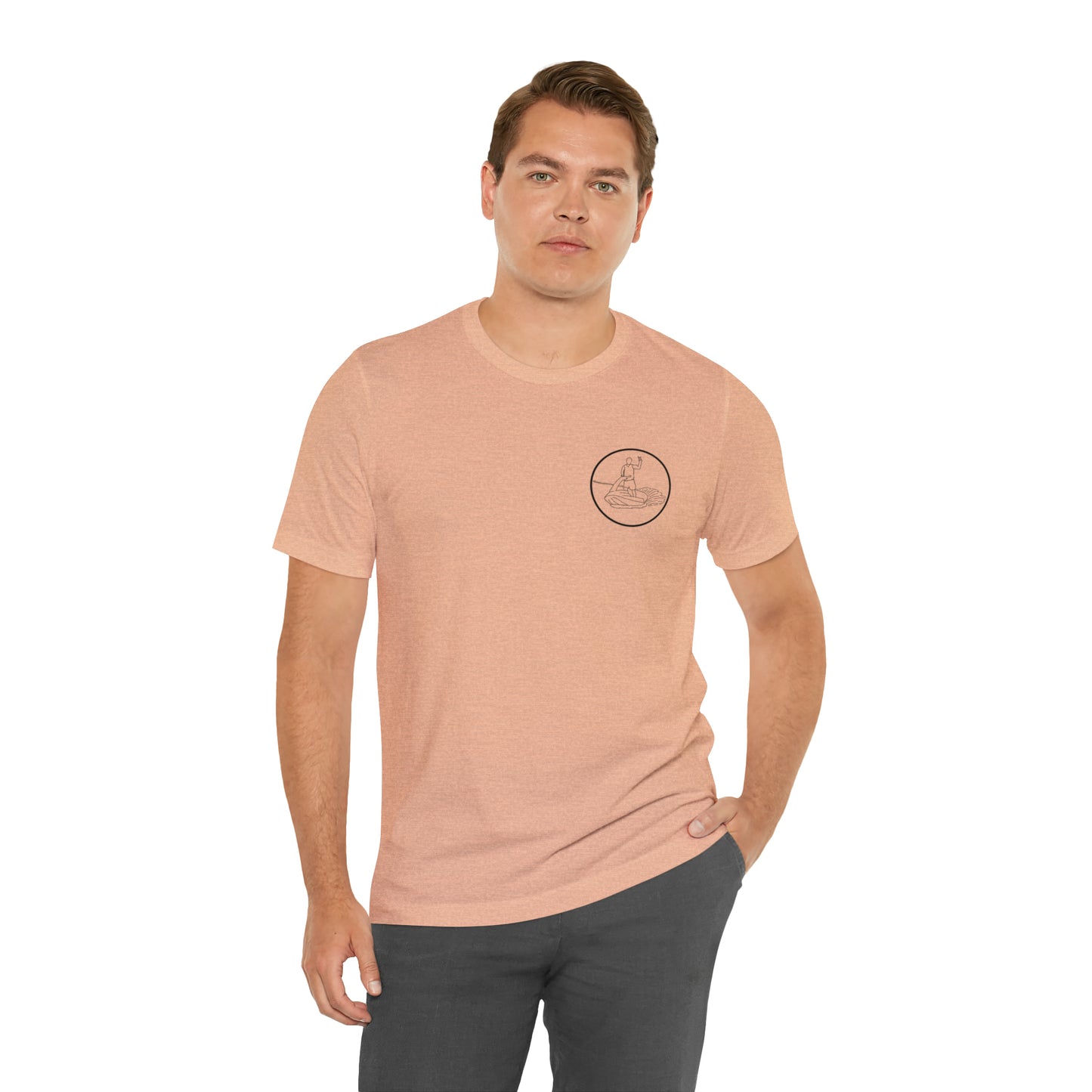 Standup Jetski Front, 2008 Malibu Wakesetter - Okauchee Lake Unisex Lightweight Short Sleeve Tee