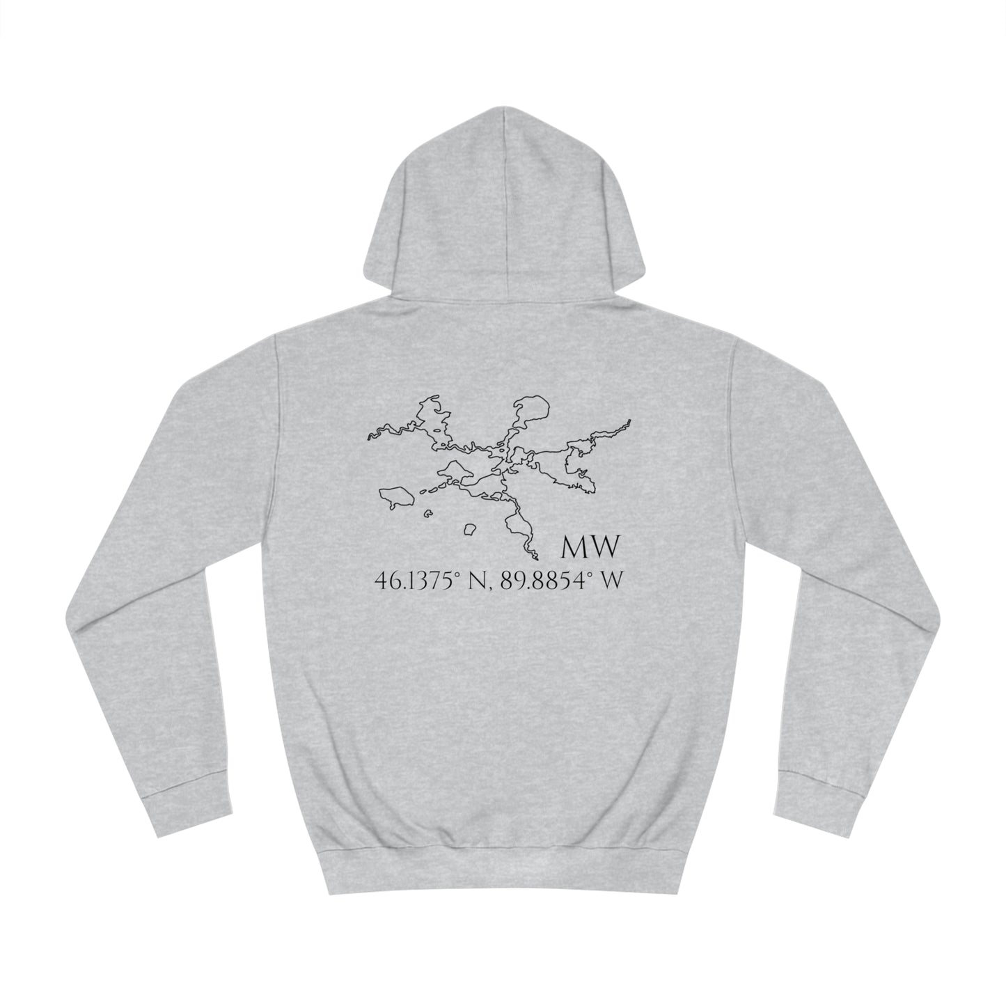 Manitowish Waters Sailboat Patch - Unisex Hoodie Medium Weight