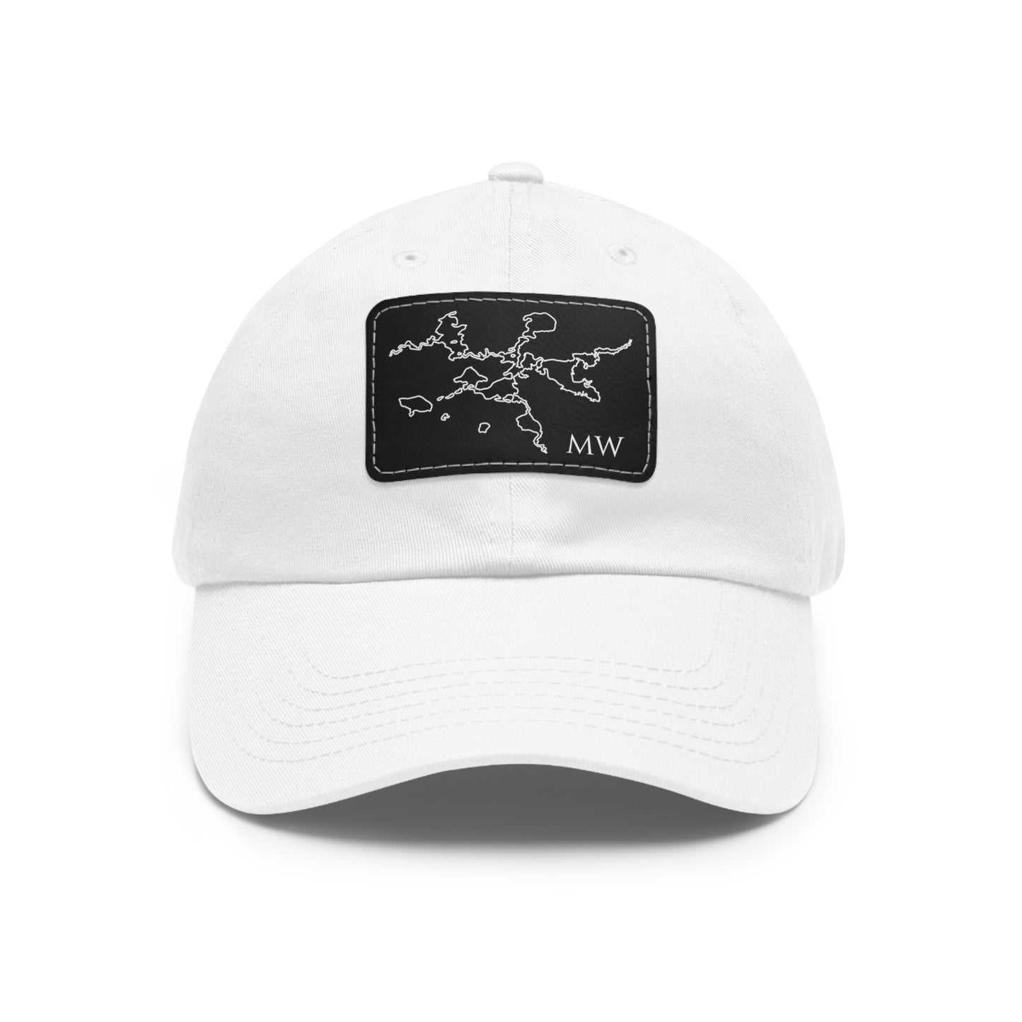 Mantowish Waters Embroidered Hat with Leather Patch
