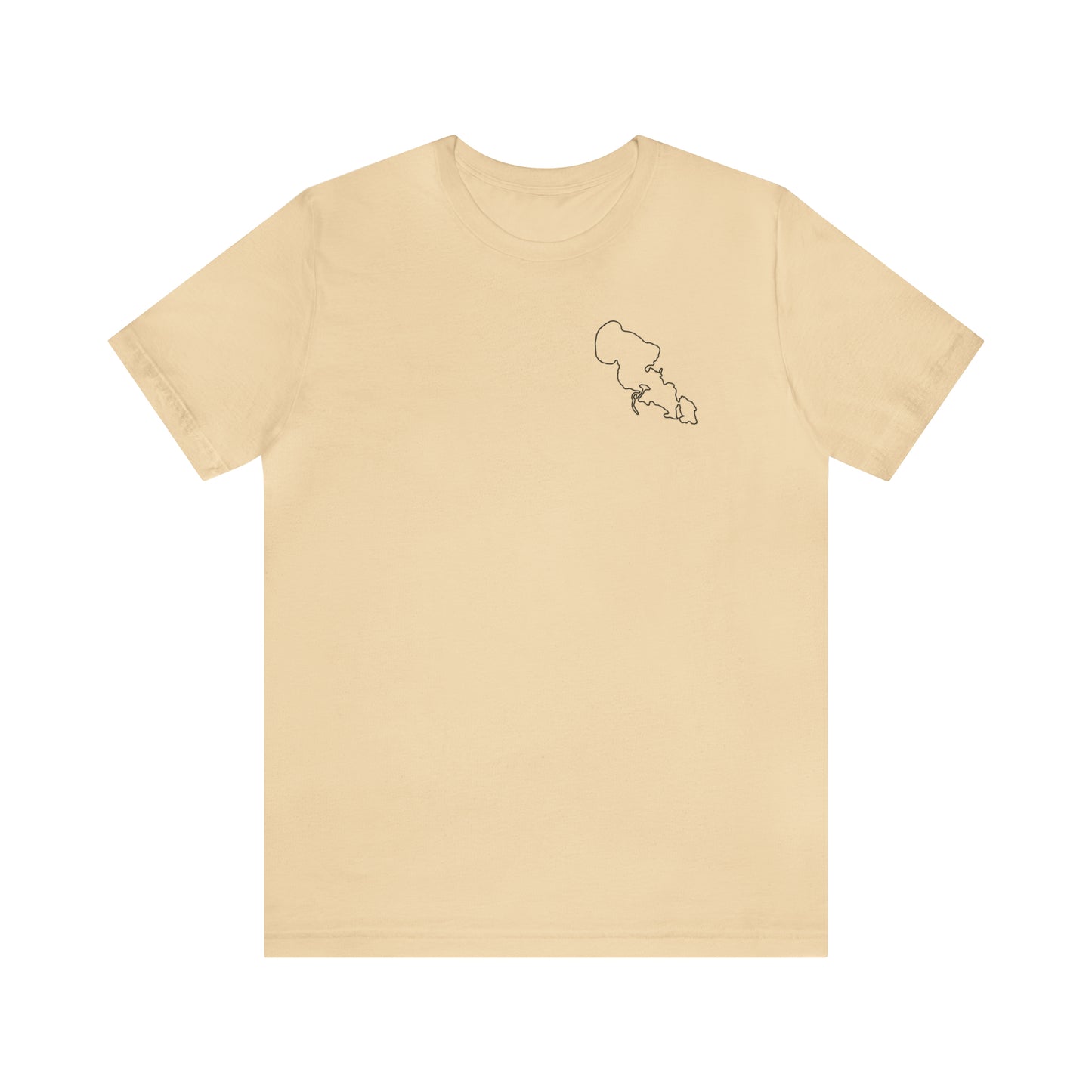 Wisconsin Sailing - Lac LaBelle Unisex Lightweight Short Sleeve Tee