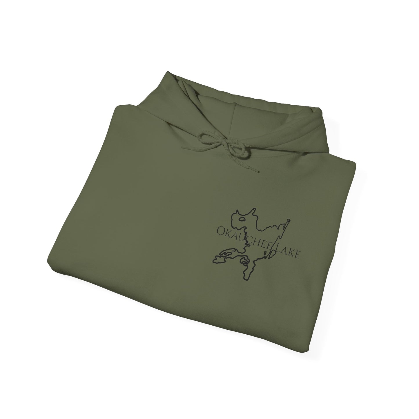 Surfing Sketch (Okauchee Lake) Unisex Heavy Blend Hooded Sweatshirt
