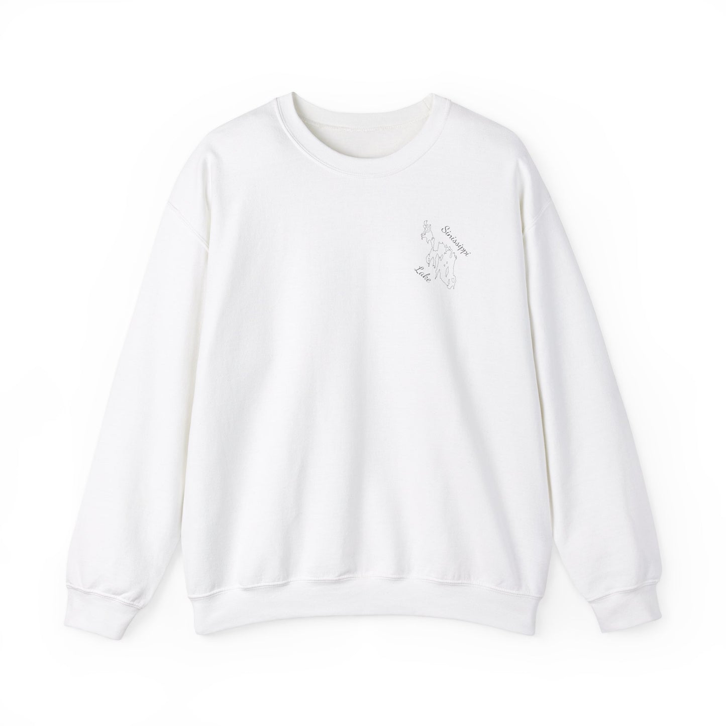 Paddle Board Girl - Sinissippi Lake Unisex Heavy Blend™ Crewneck Sweatshirt