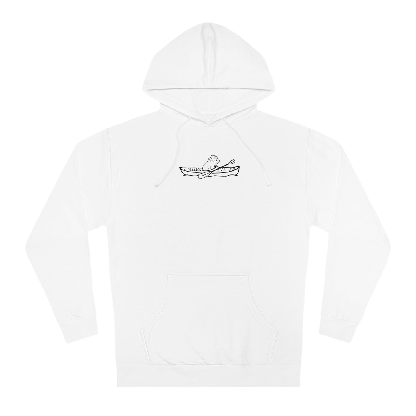 Kayak Dog - English Bulldog Basic - Unisex Hooded Sweatshirt ITC