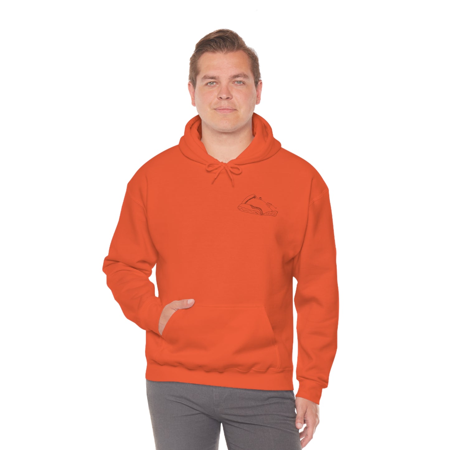 Okauchee Lake, Falling Off Standup Jetski - Unisex Heavy Blend Hooded Sweatshirt