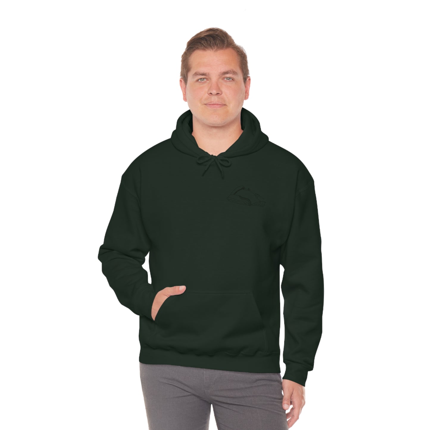 Okauchee Lake, Falling Off Standup Jetski - Unisex Heavy Blend Hooded Sweatshirt