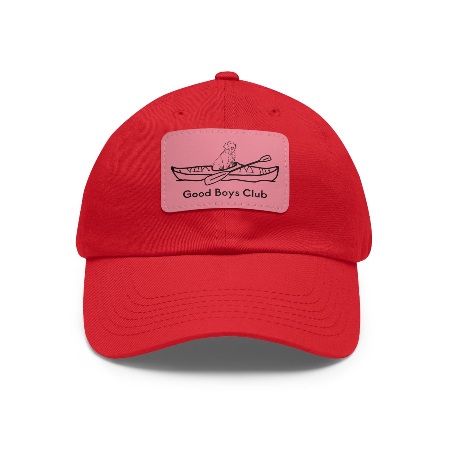 Good Boys Club Golden Retriever Kayak Dog - Hat with Leather Patch