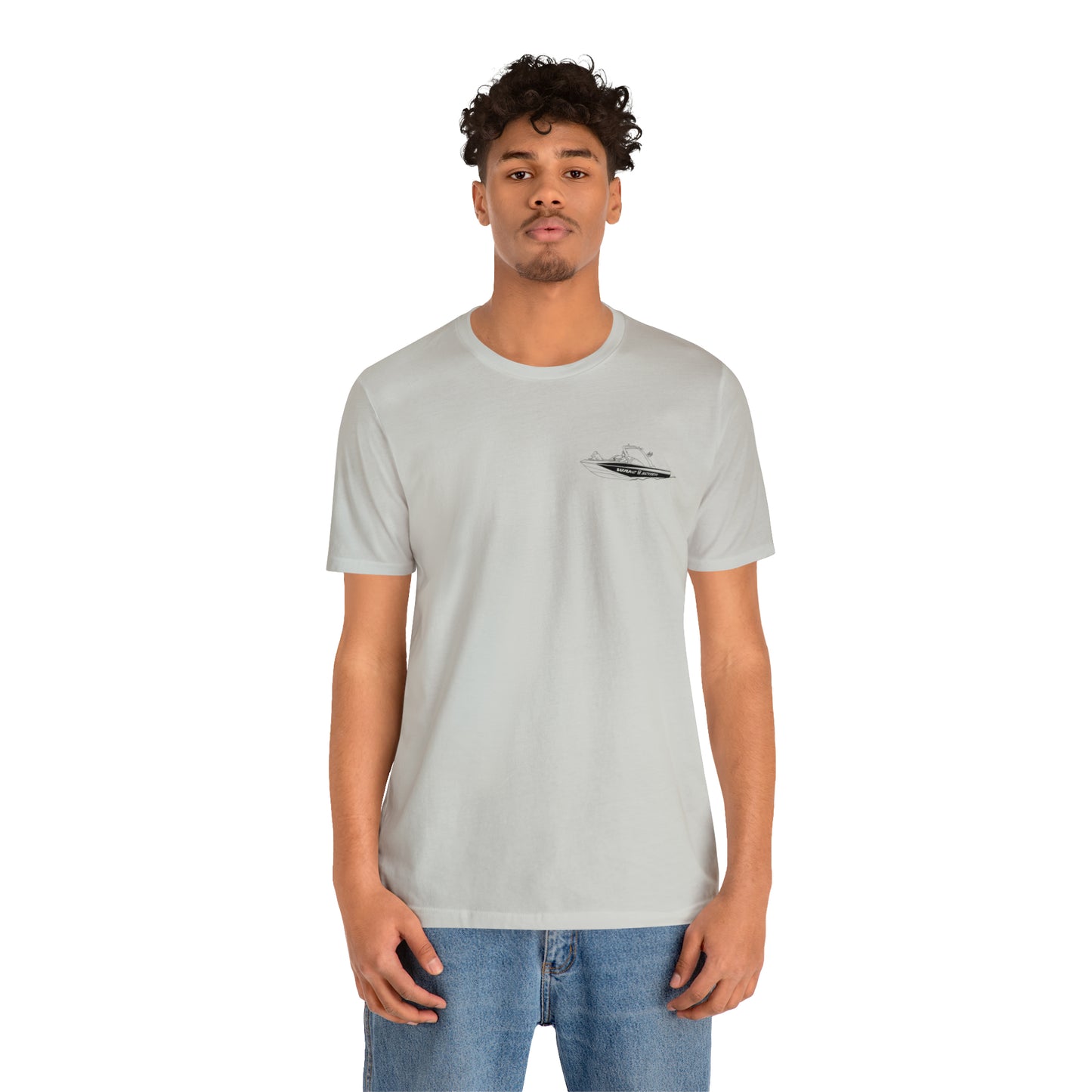 Okauchee Lake, Malibu Wakesetter - Unisex Lightweight Short Sleeve Tee