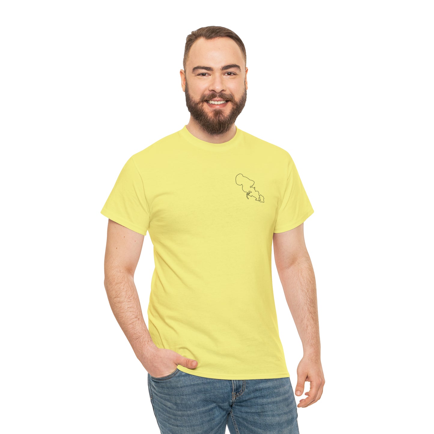 Trolling Motor Fishing - Lac LaBelle Unisex Heavy Tee Shirt