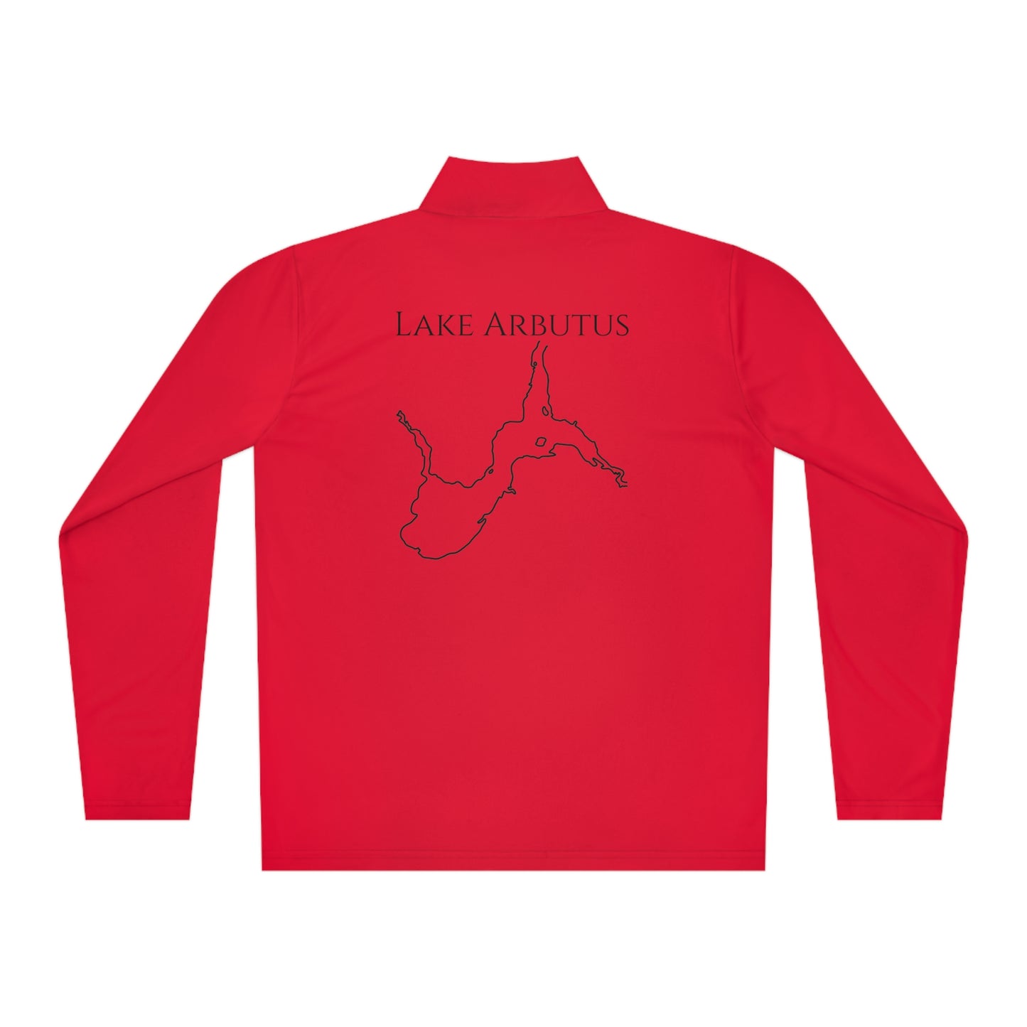 Lake Arbutus Unisex Quarter-Zip - compass rose patch
