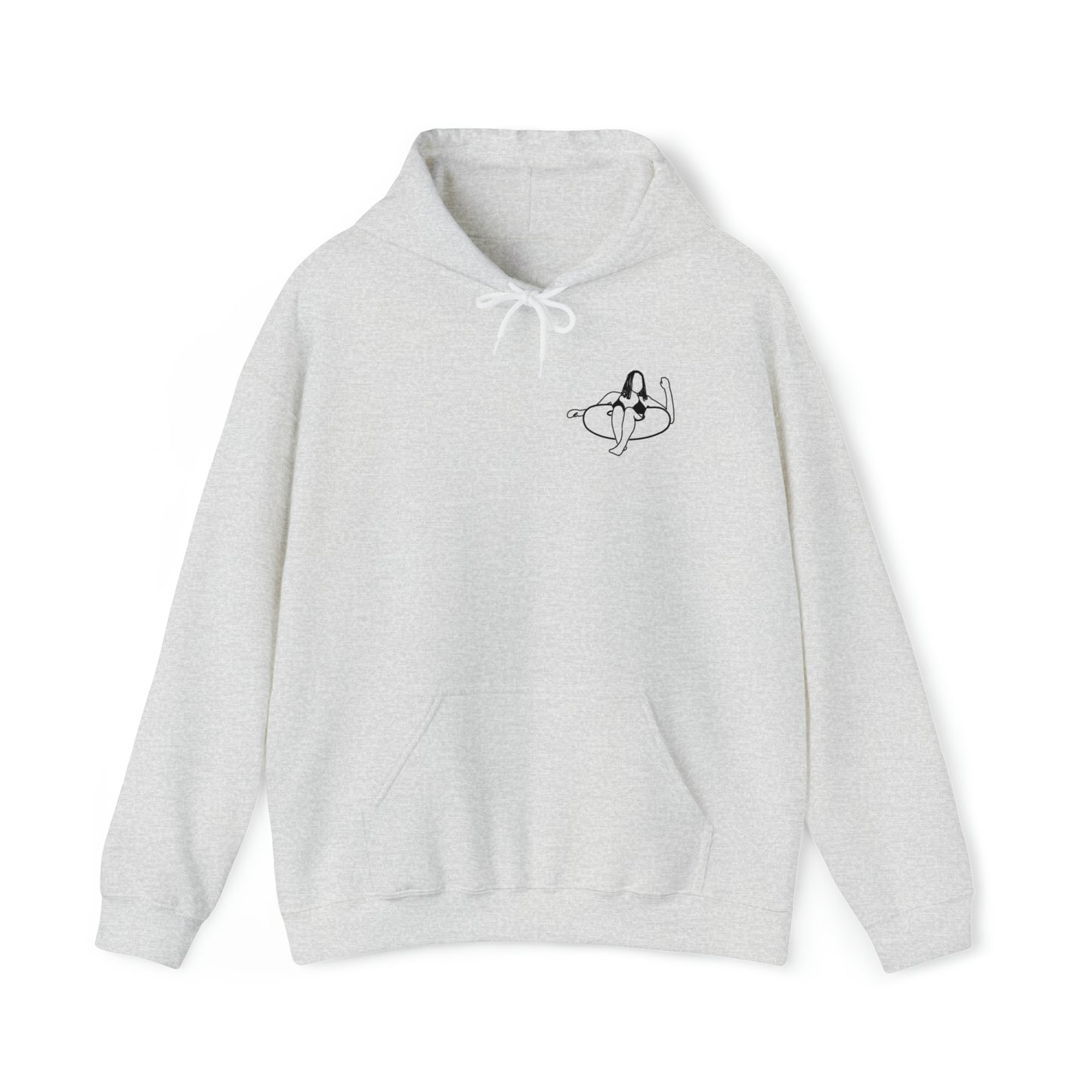 Eagle River Inner Tube Girl - Unisex Heavy Blend Hooded Sweatshirt