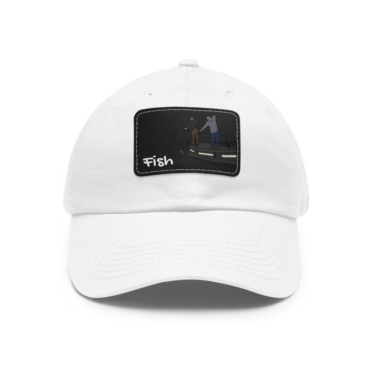 Bow fishing Hat with Leather Patch