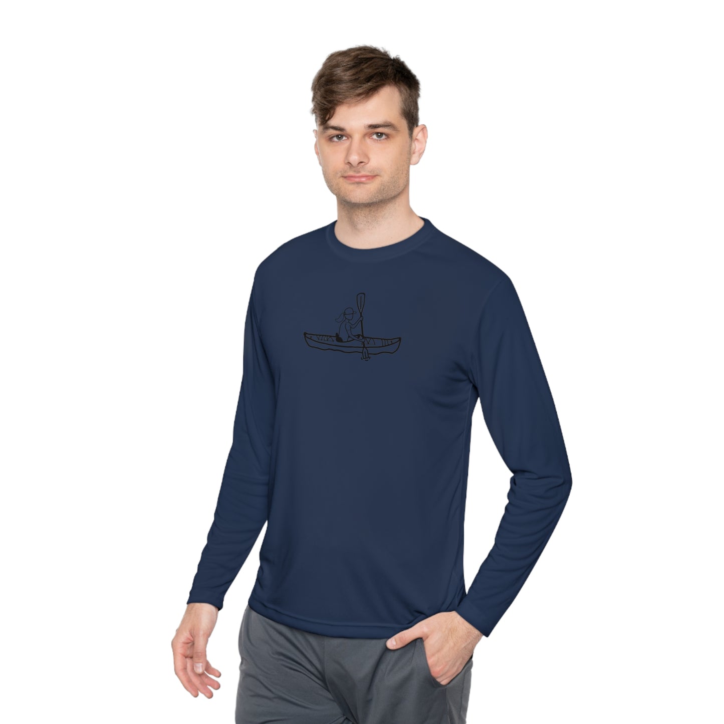 Lightweight Long Sleeve Tee (Kayak Girl Design)