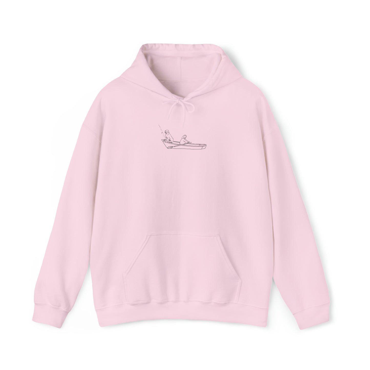 Unisex Heavy Blend Hooded Sweatshirt - row boat dog