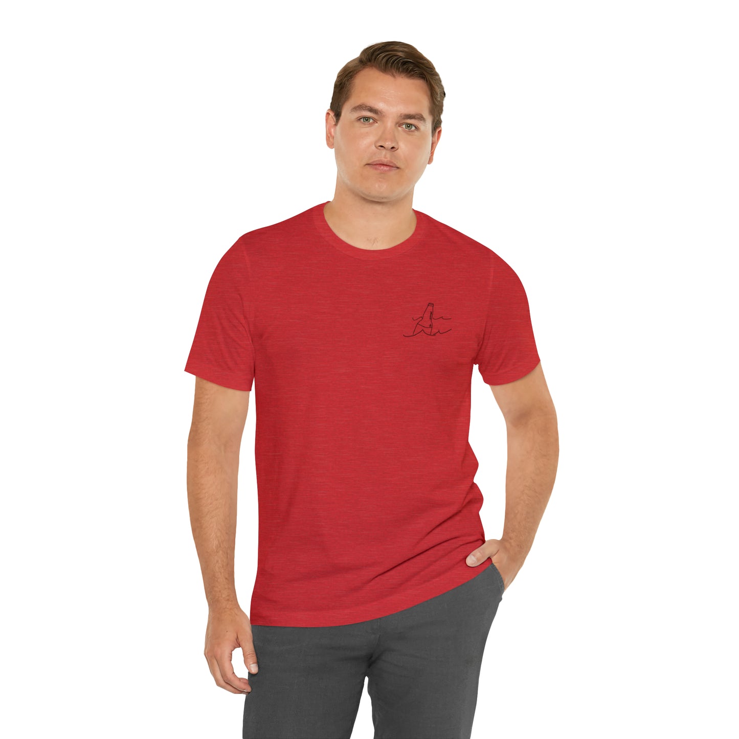 Bottle Patch - lac LaBelle Unisex Lightweight Short Sleeve Tee
