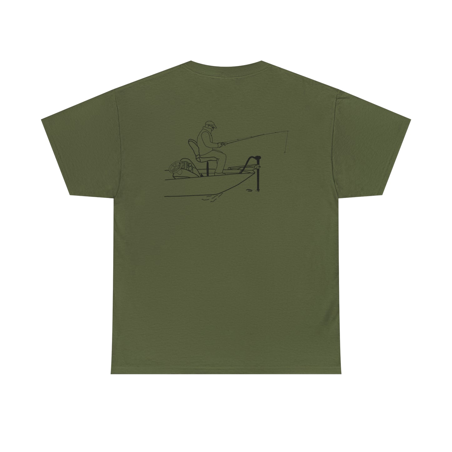 Okauchee Lake, Trolling Motor Fishing - Unisex Heavy Tee Shirt