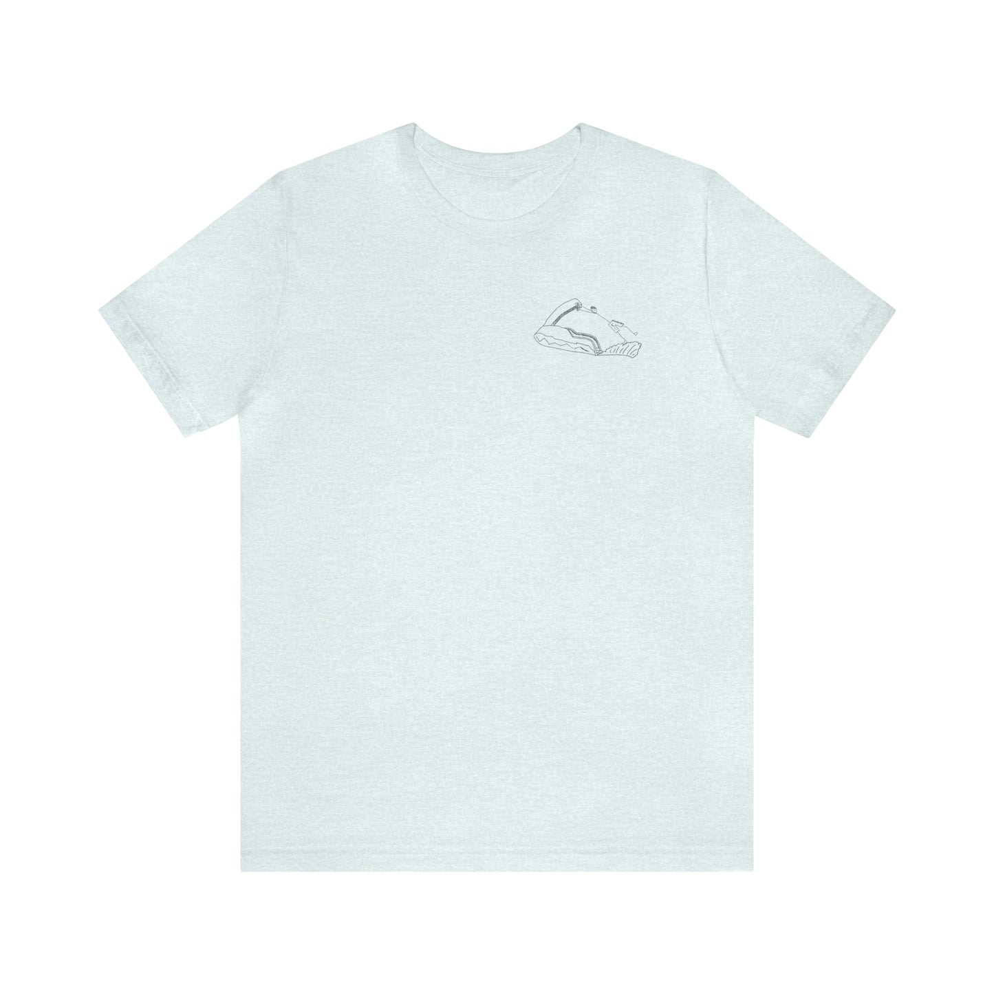 Okauchee Lake, Standup Jetski Fall - Unisex Lightweight Short Sleeve Tee